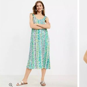 Floral midi dress LOFT